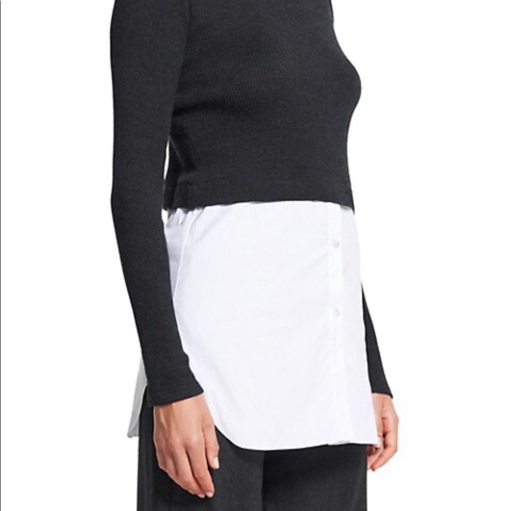 Theory Combo Wool Blend Sweater